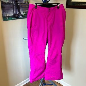 Women’s Columbia Fuchsia Ski Pants